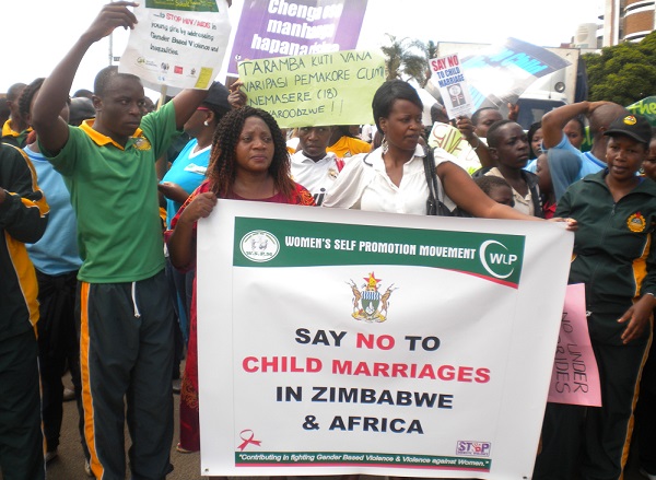 Zimbabwe WSPM March to End Child Marriage 2016