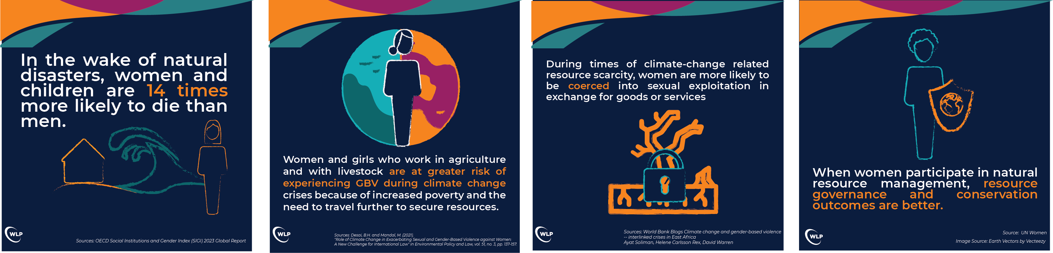 GBV and Climate Change Facts Infographics