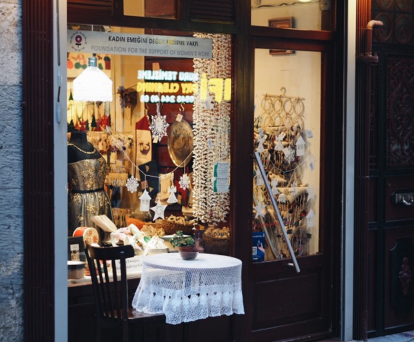 Turkey KEDV/FSWW Nahil women's cooperative storefront in Istanbul