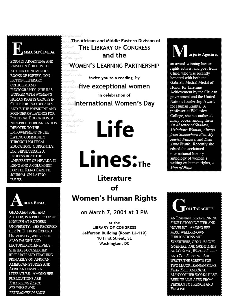 2001 Lifelines at LOC