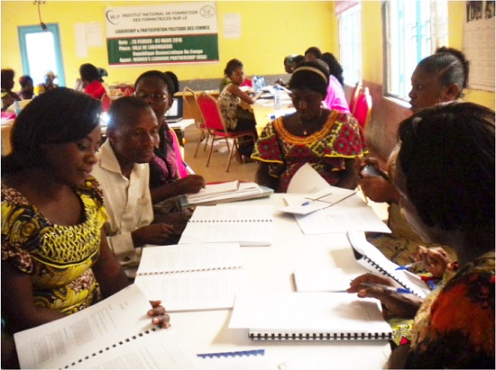 TOT participants engage in participatory leadership training.