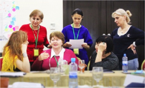 TOT participants engage in cross cultural dialogue. 