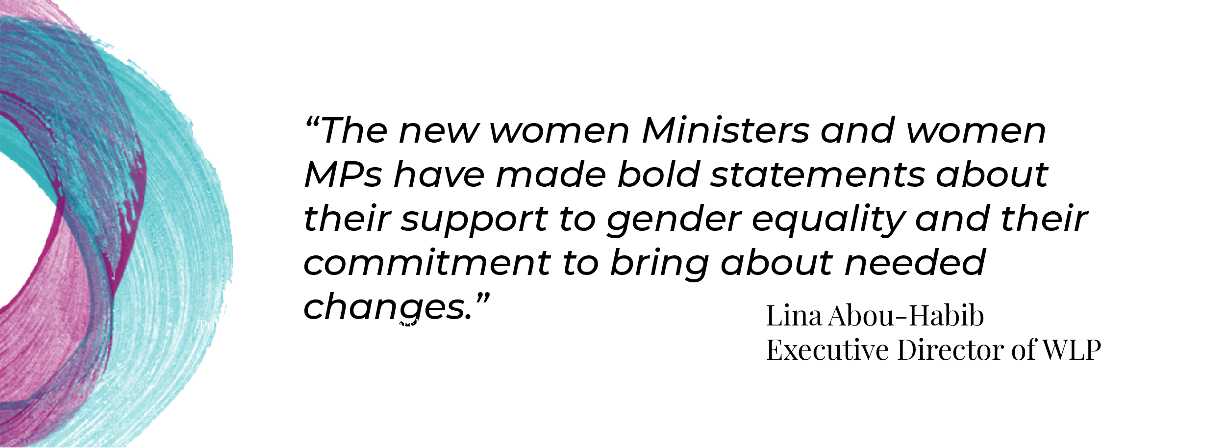 Quote from Lina on new MPs