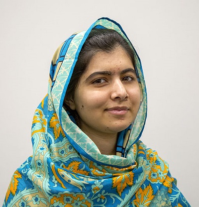 Malala Yousufzai is a human rights, peacebuilding, and global women's movement advocate.