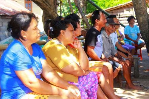 Villagers at Meeting Bangka Island