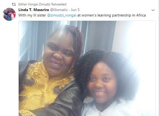 Two political candidates bond at WLP Zimbabwe's political participation training. 