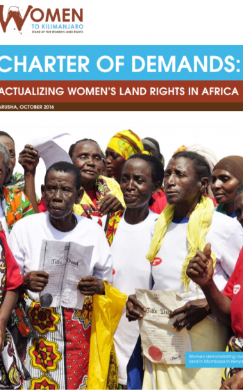 Charter of Demands: Actualizing Women's Land Rights in Africa