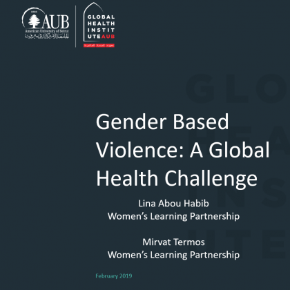 GBV - Global Health Challenge